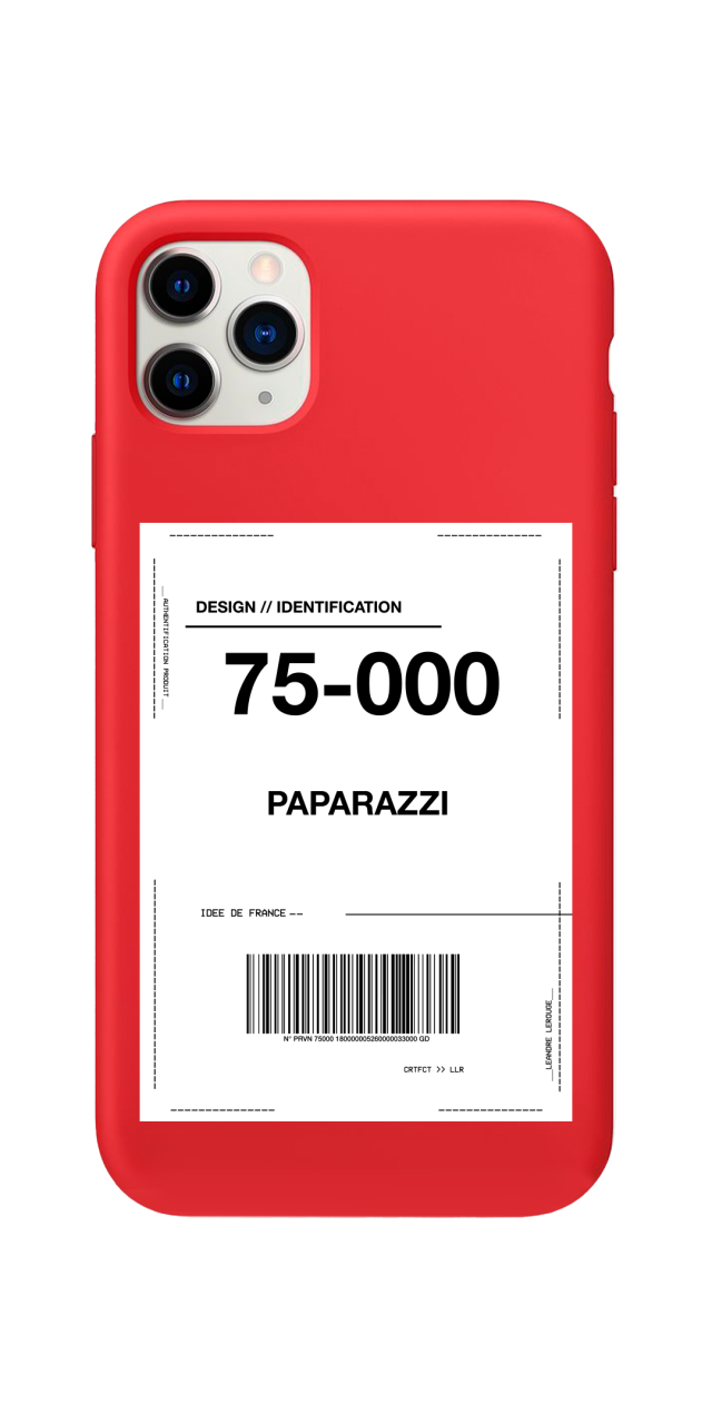 COQUE IPHONE RED / PAPARAZZI